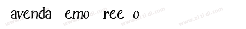 Lavenda Demo FreeFo字体转换